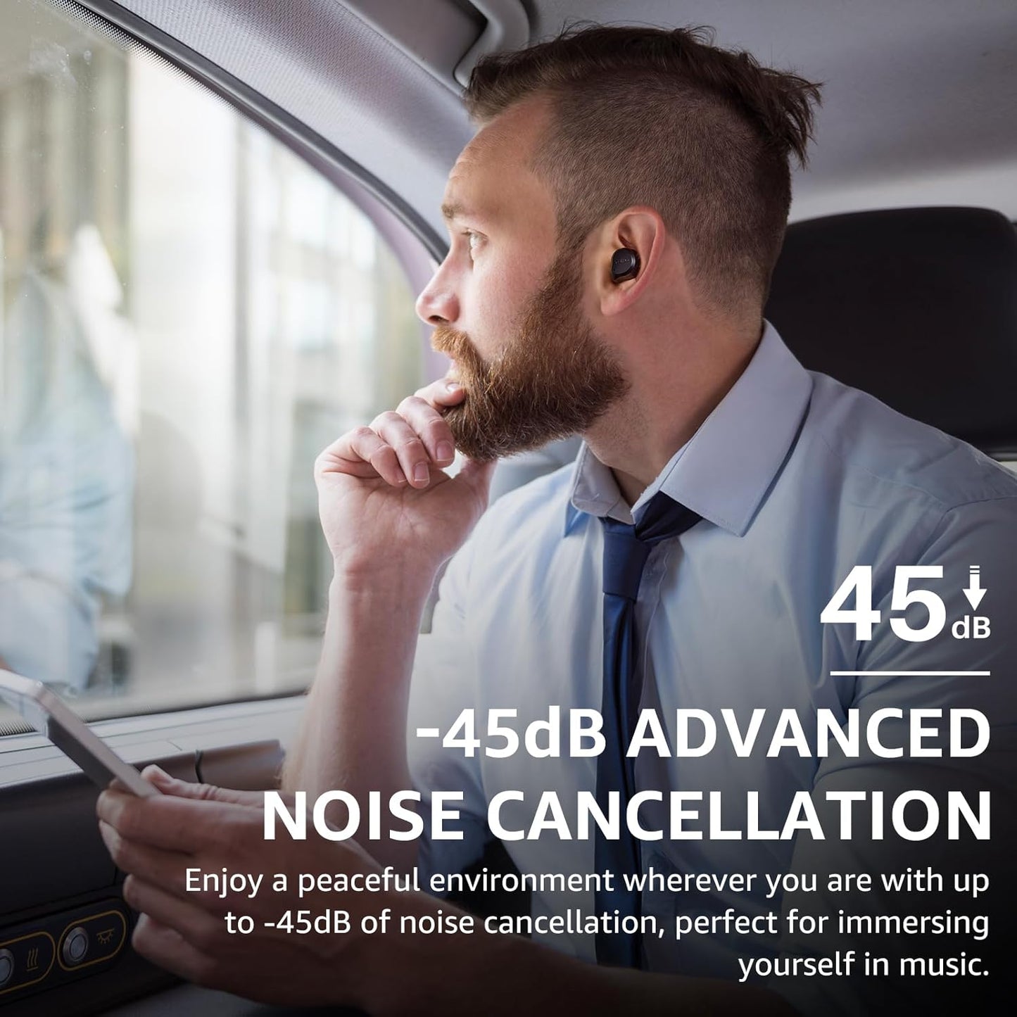 TOZO NC9 Hybrid Active Noise Cancelling Wireless Earbuds